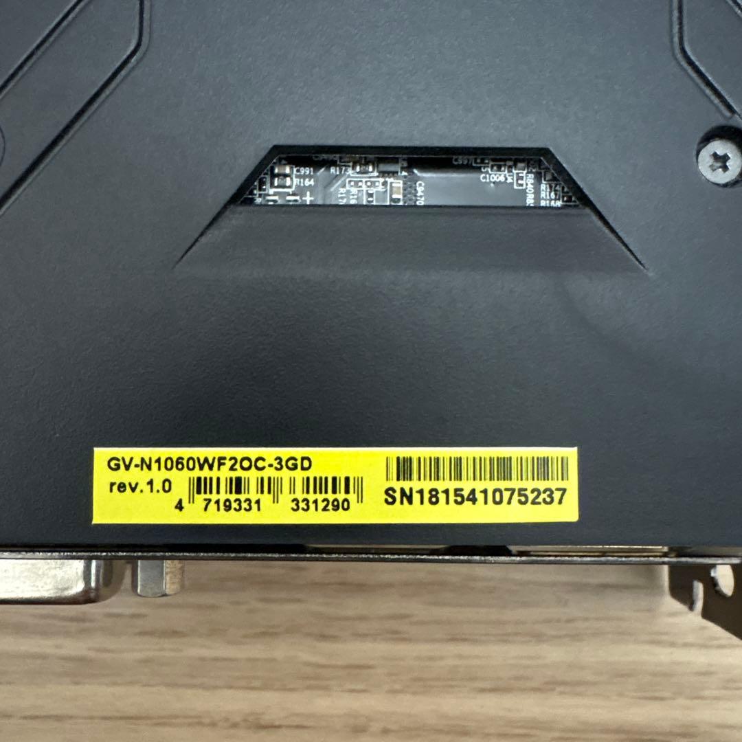 NVIDIA GeForece GTX1060 3GB 中古