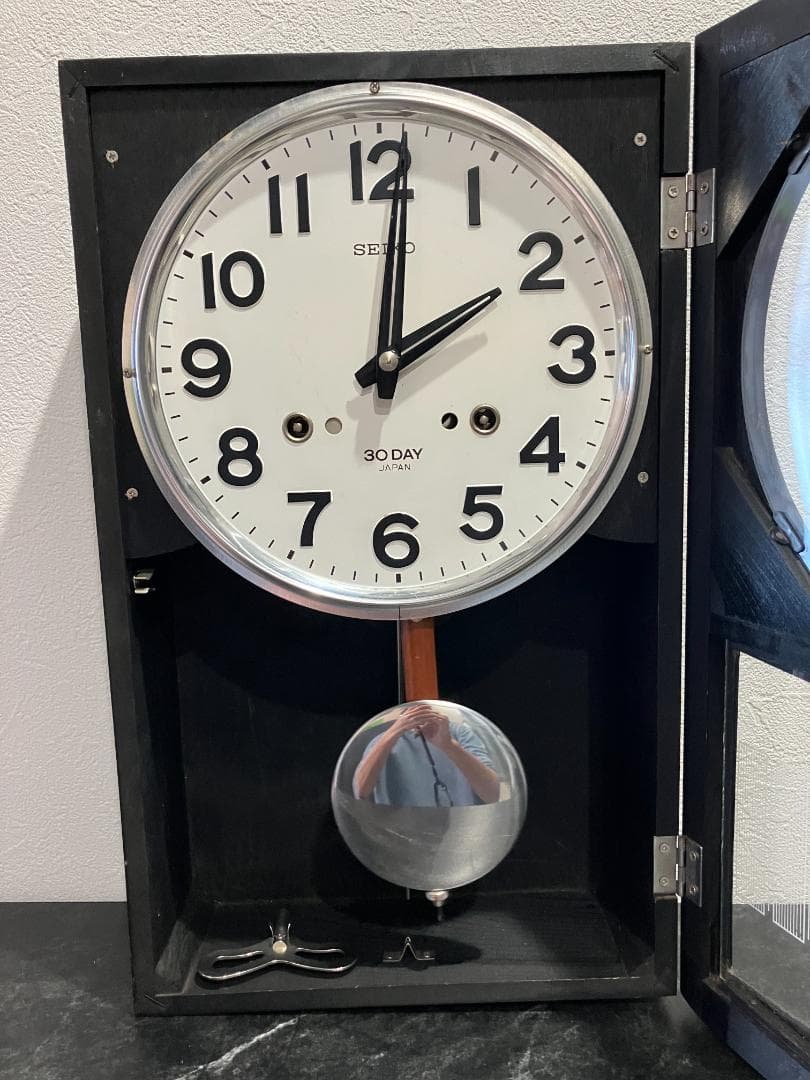 【値下しました】【昭和レトロ】SEIKO ゼンマイ式壁掛け時計
