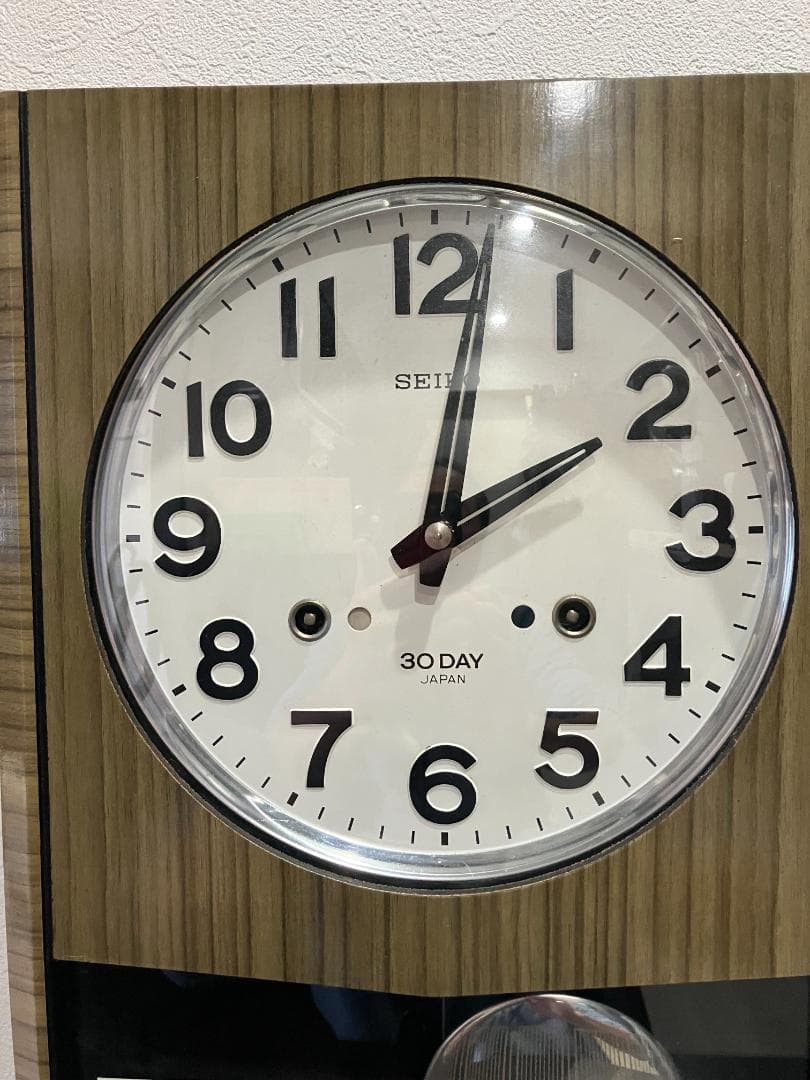 【値下しました】【昭和レトロ】SEIKO ゼンマイ式壁掛け時計