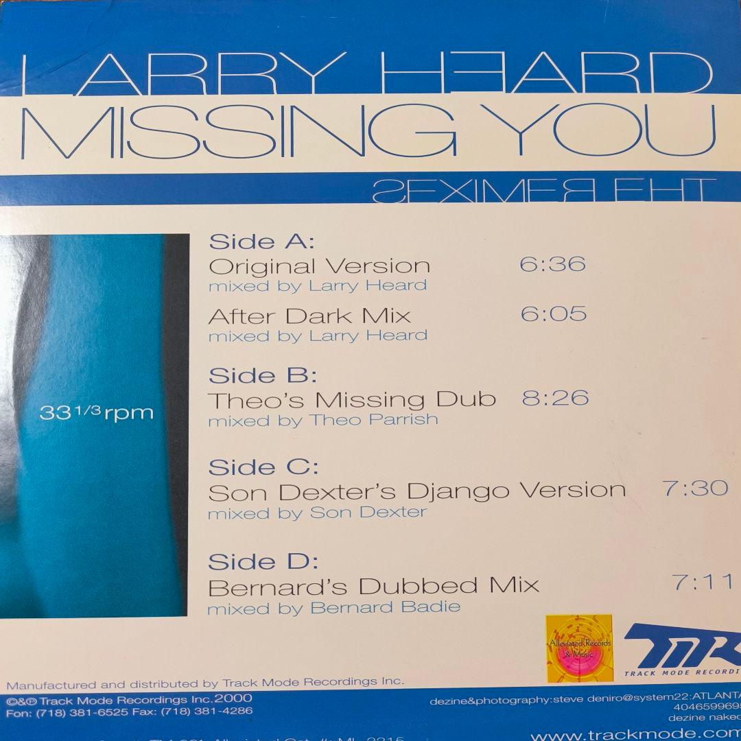 【傑作ハウス】Larry Heard / Missing You