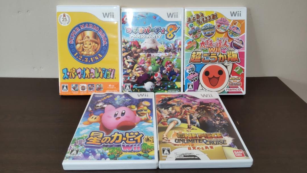 Wiiセット　専用ソフト5本　まとめ売り