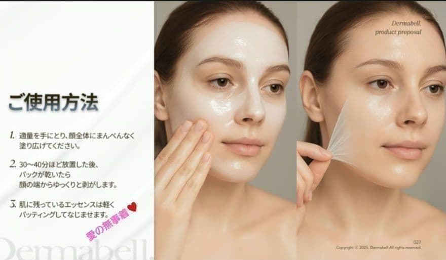 DERMABELL ハイエッセンシャル　3個　メルティングマスク（水光パック）