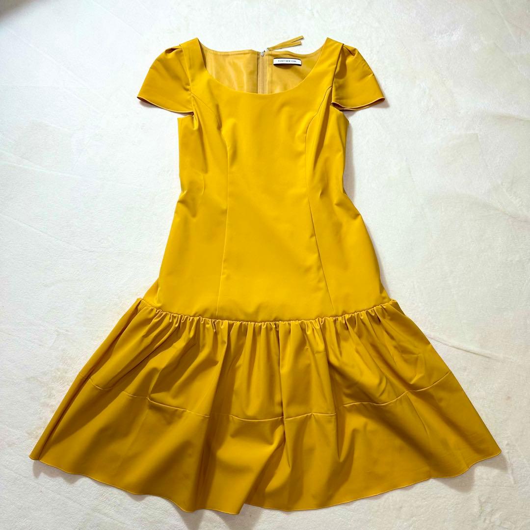 未使用 フォクシー FOXEY NEW YORK 半袖 ワンピ 美ライン 38