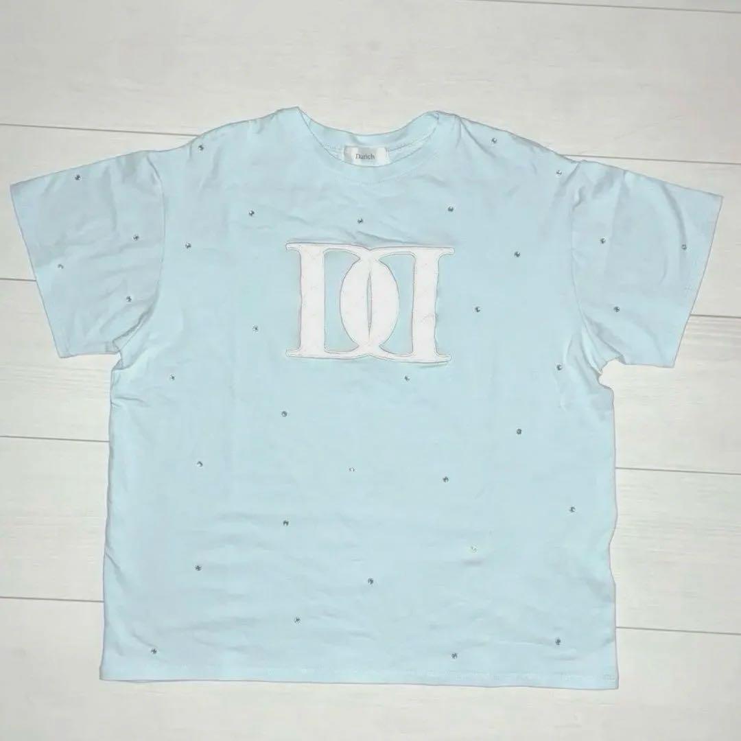 Darich キルティングアップリケビジューTシャツ
