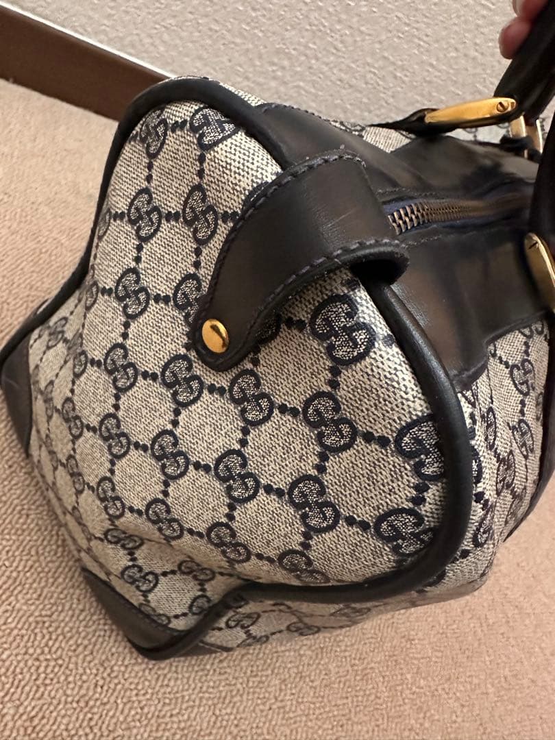 a*様 Gucci ボストンバッグ キャンバス・レザー　希少 オールドグッチ