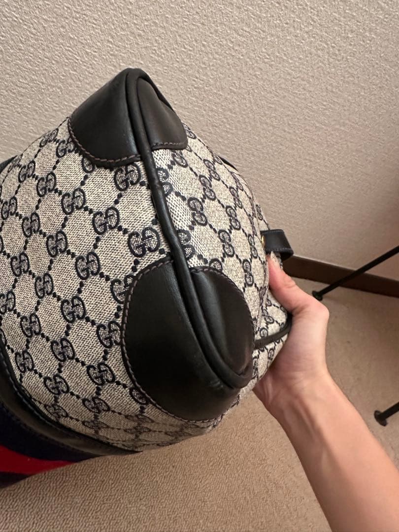 a*様 Gucci ボストンバッグ キャンバス・レザー　希少 オールドグッチ