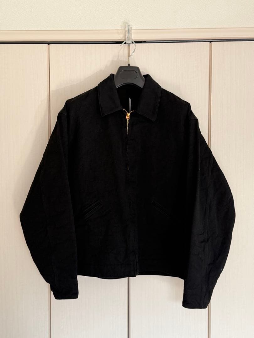 Size2 26SS COMOLI ブラックデニム ジップショートジャケット