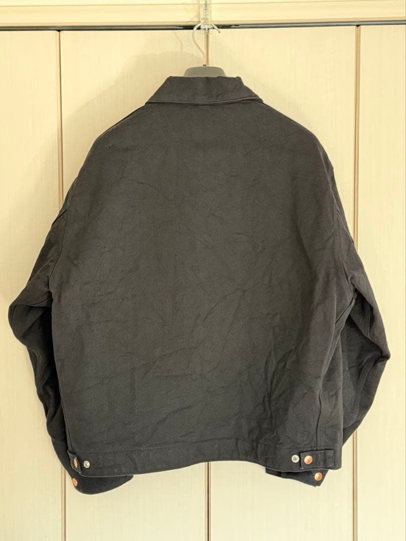 Size2 26SS COMOLI ブラックデニム ジップショートジャケット