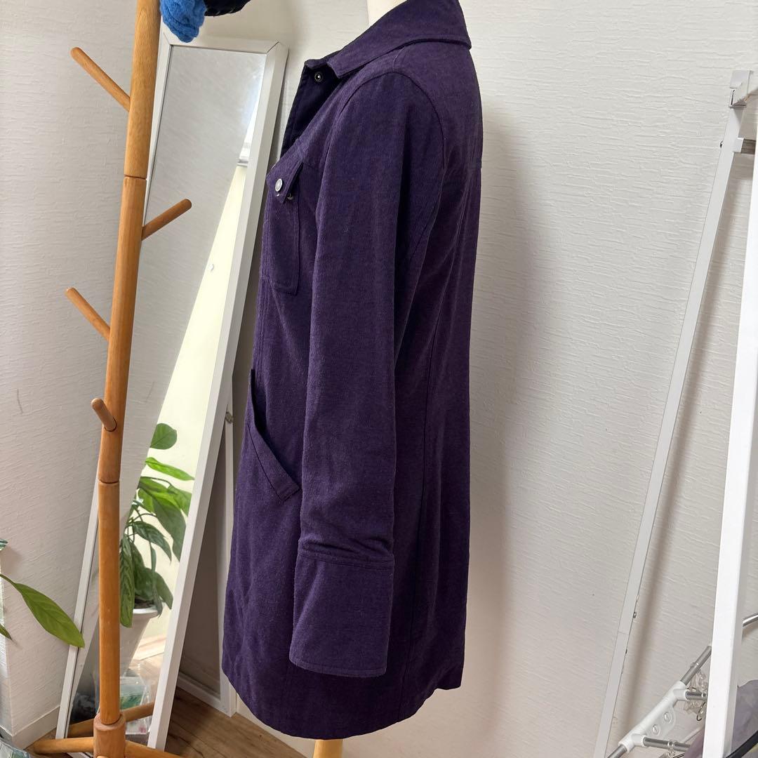 パープル ロングコート