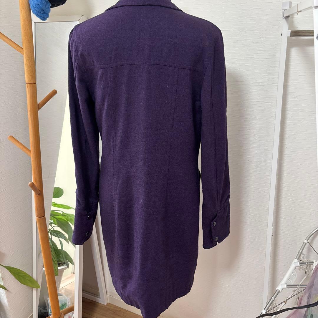 パープル ロングコート