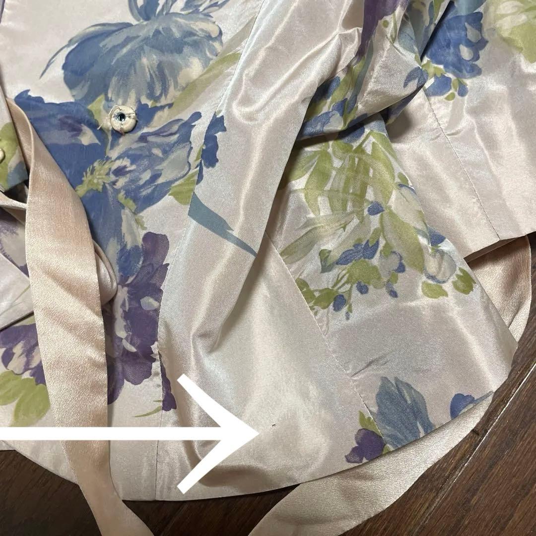 MaxMara フラワープリント シルク花柄ラップジャケット