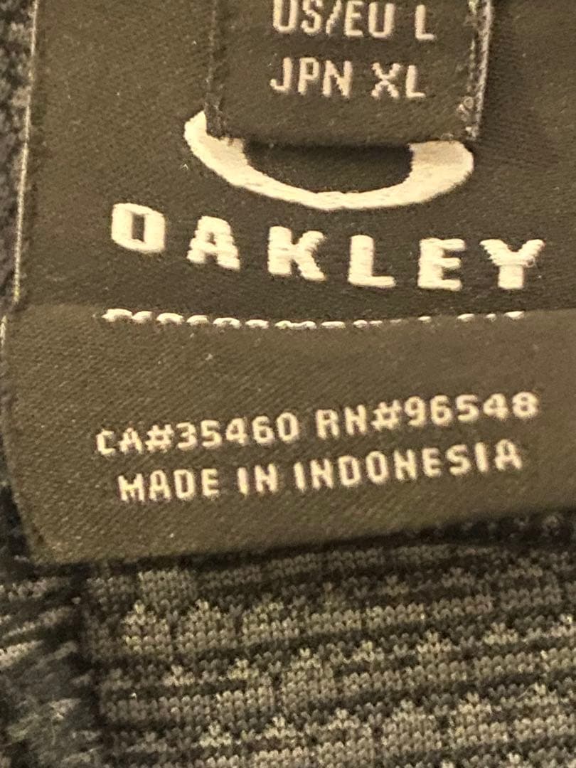 オークリー OAKLEY セットアップ　エンハンスグリッドフリースジャージ　美品
