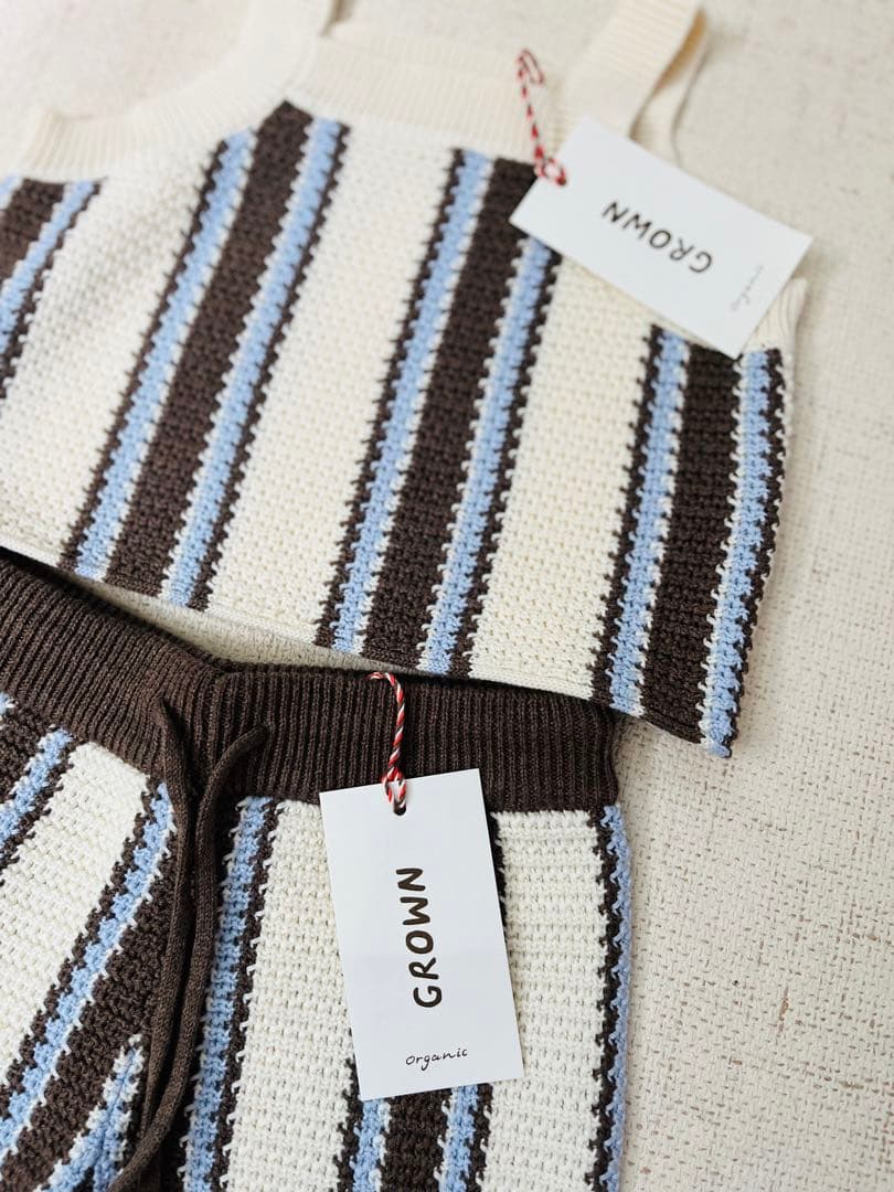 GROWN ◆Buoy Stripe Top&Pant 3y