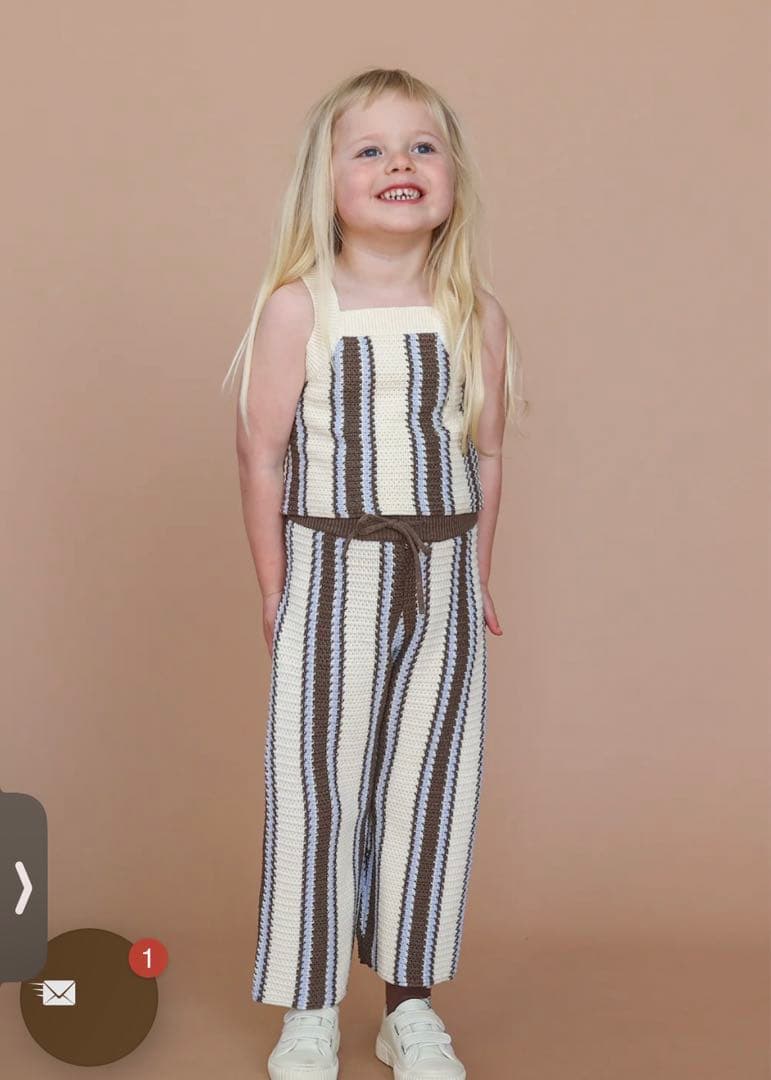 GROWN ◆Buoy Stripe Top&Pant 3y