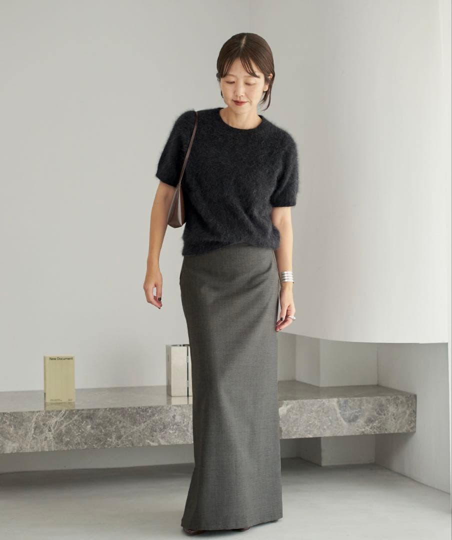 eggplant323　新品 Plage Back flare スカート