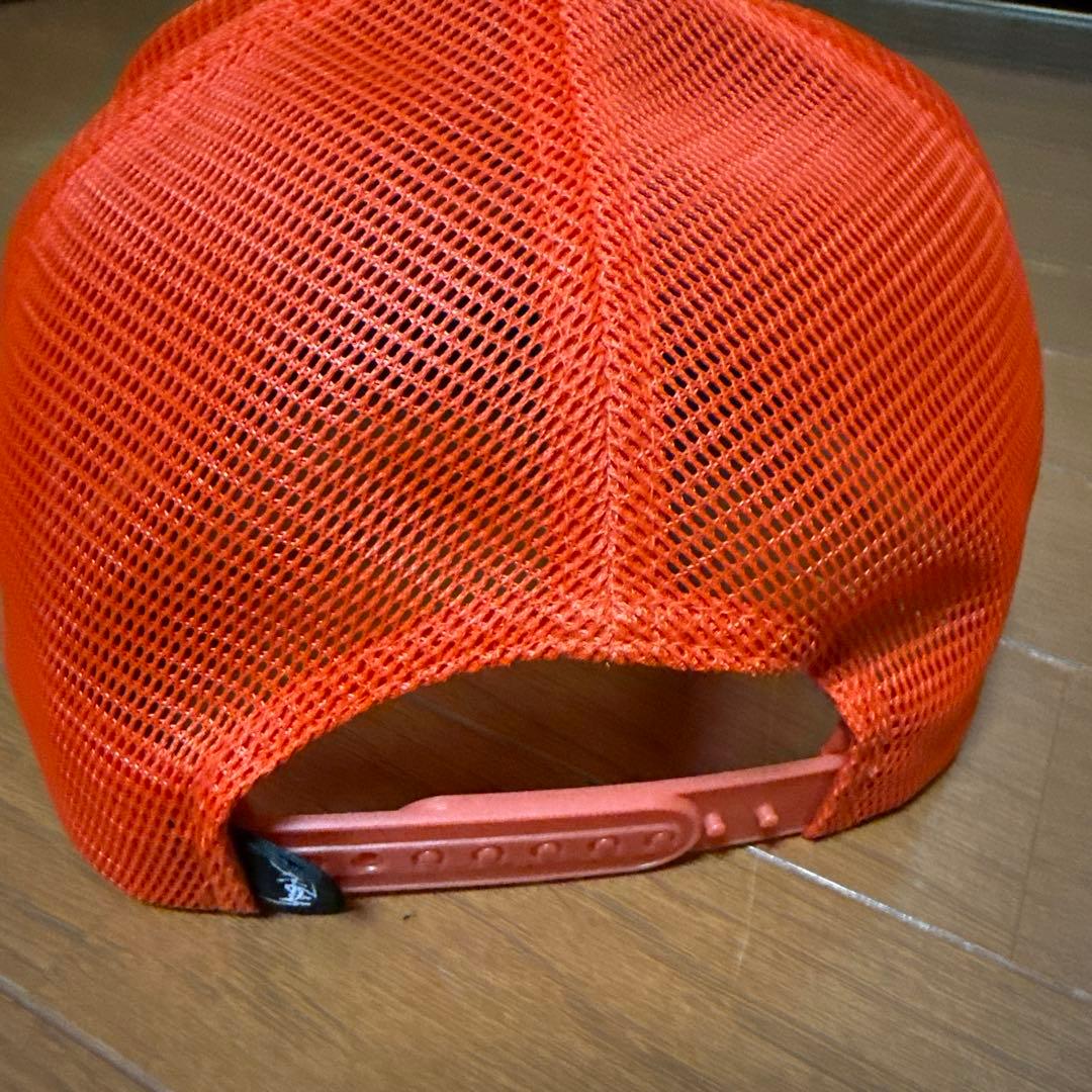 STUSSY メッシュキャップ オレンジ