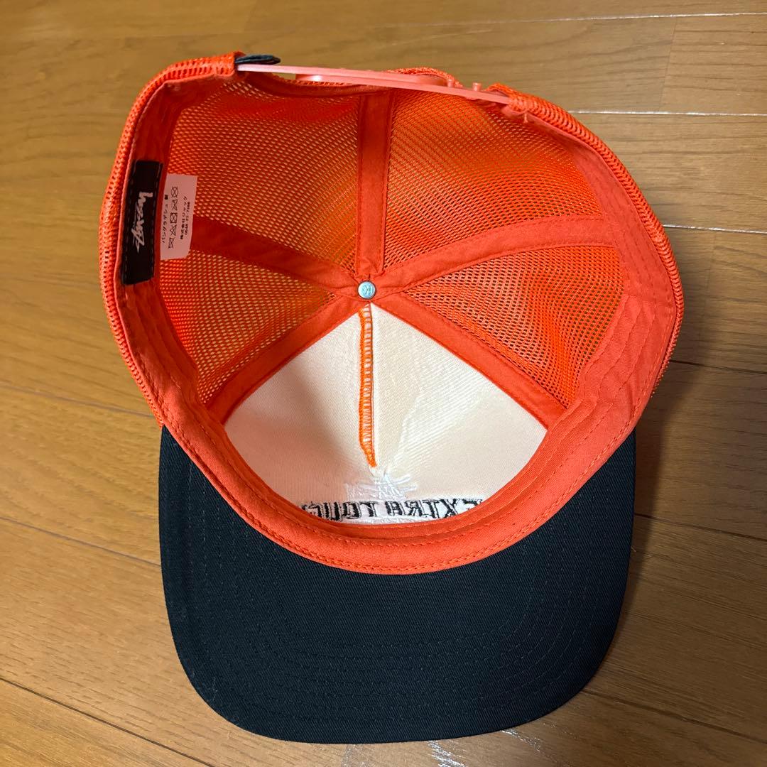 STUSSY メッシュキャップ オレンジ