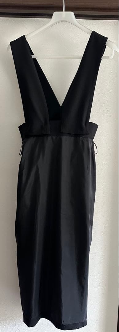 ANAYI ウールツイルサロペットSK 38 ブラック