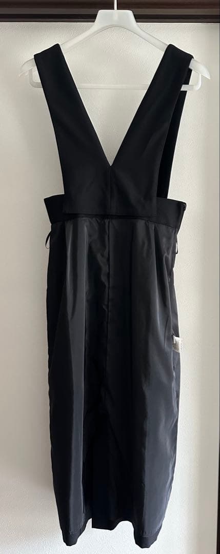 ANAYI ウールツイルサロペットSK 38 ブラック
