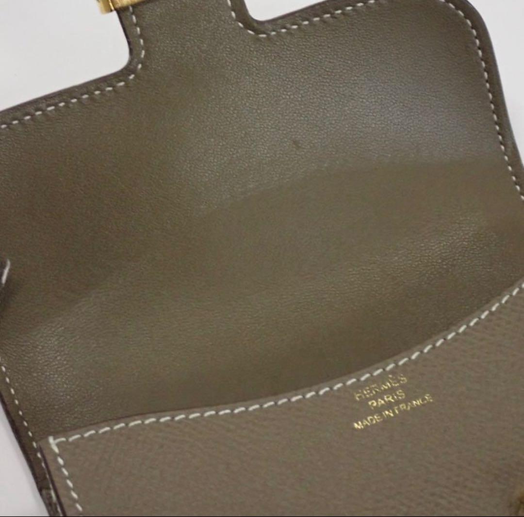 HERMES エルメス コンスタンス スリム エトゥープ ゴールド金具 Z刻印