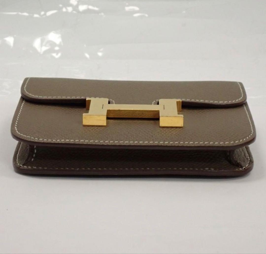 HERMES エルメス コンスタンス スリム エトゥープ ゴールド金具 Z刻印
