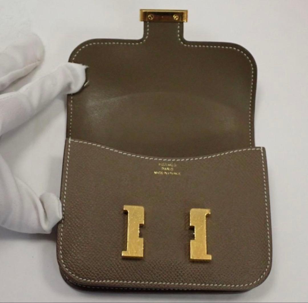 HERMES エルメス コンスタンス スリム エトゥープ ゴールド金具 Z刻印