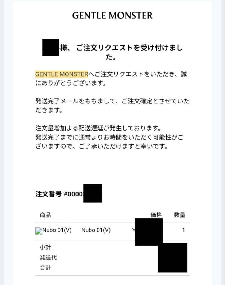 GENTLE MONSTER NUBO ブラックサングラス