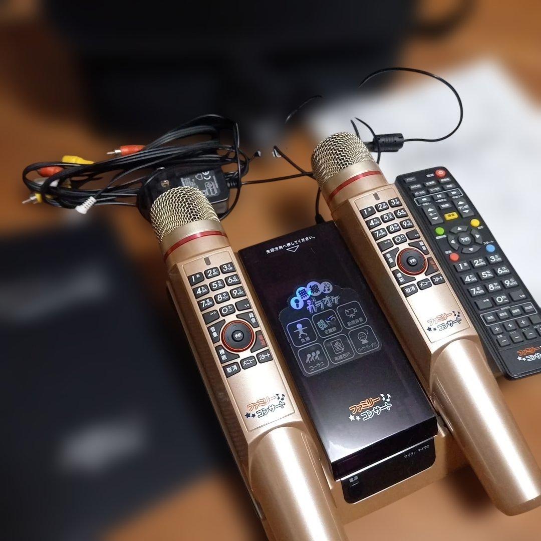 ファミリーコンサート本体 ワイヤレスマイク カラオケマイクセット ジャンク