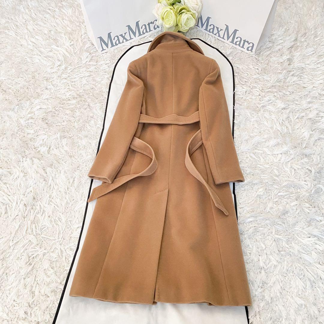 ★美品★MaxMara マックスマーラ ヴァージンウール ラップコート★