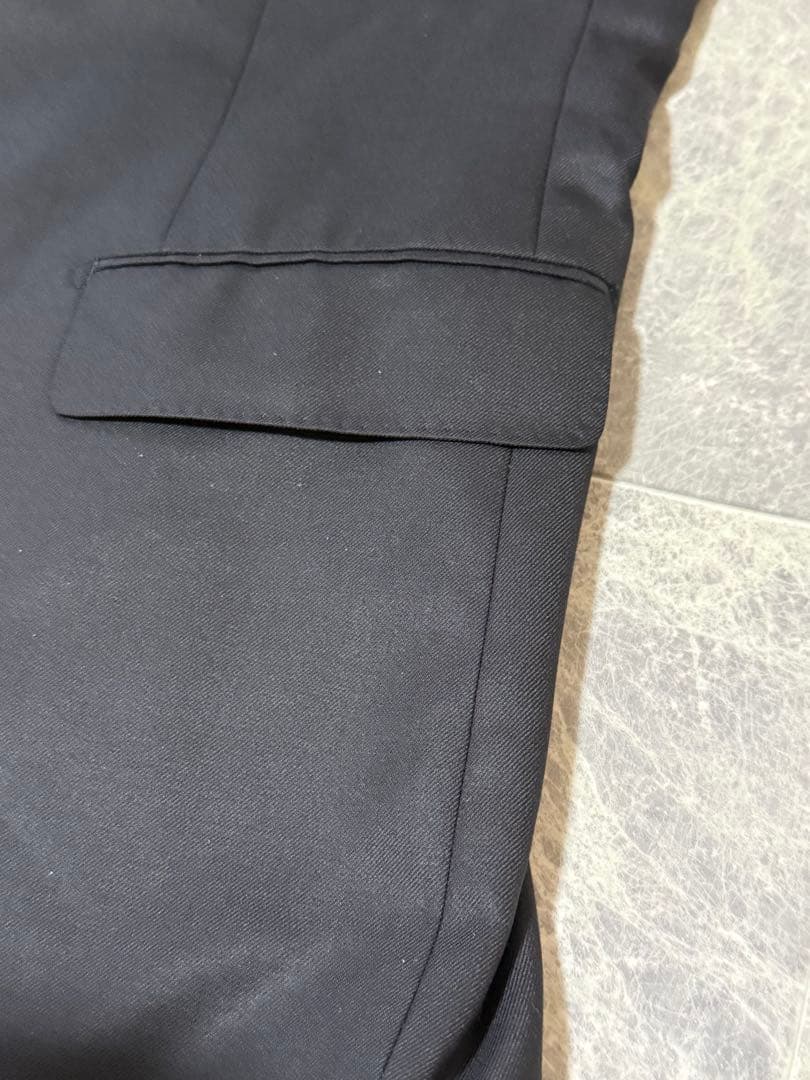 DUNHILL ダンヒル ウール ロゴ柄 裏地 テーラード ジャケット XL 黒