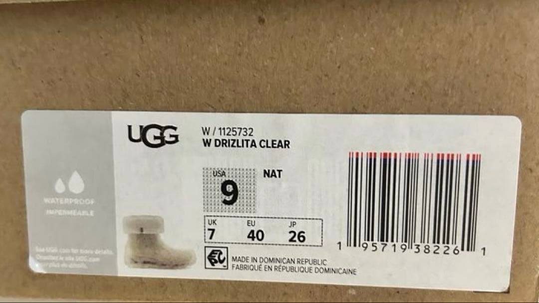 ★最終値引き★表示価格10%OFF★ UGG W DRIZLITA CLEAR