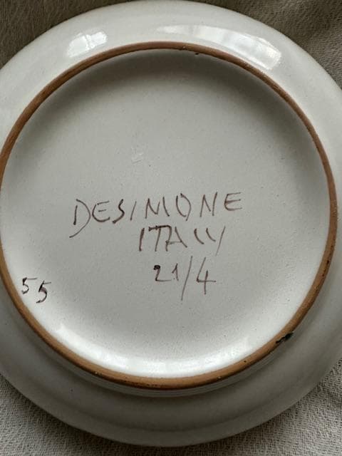 Giovanni De Simone デ・シモーネ シチリア陶器のお皿