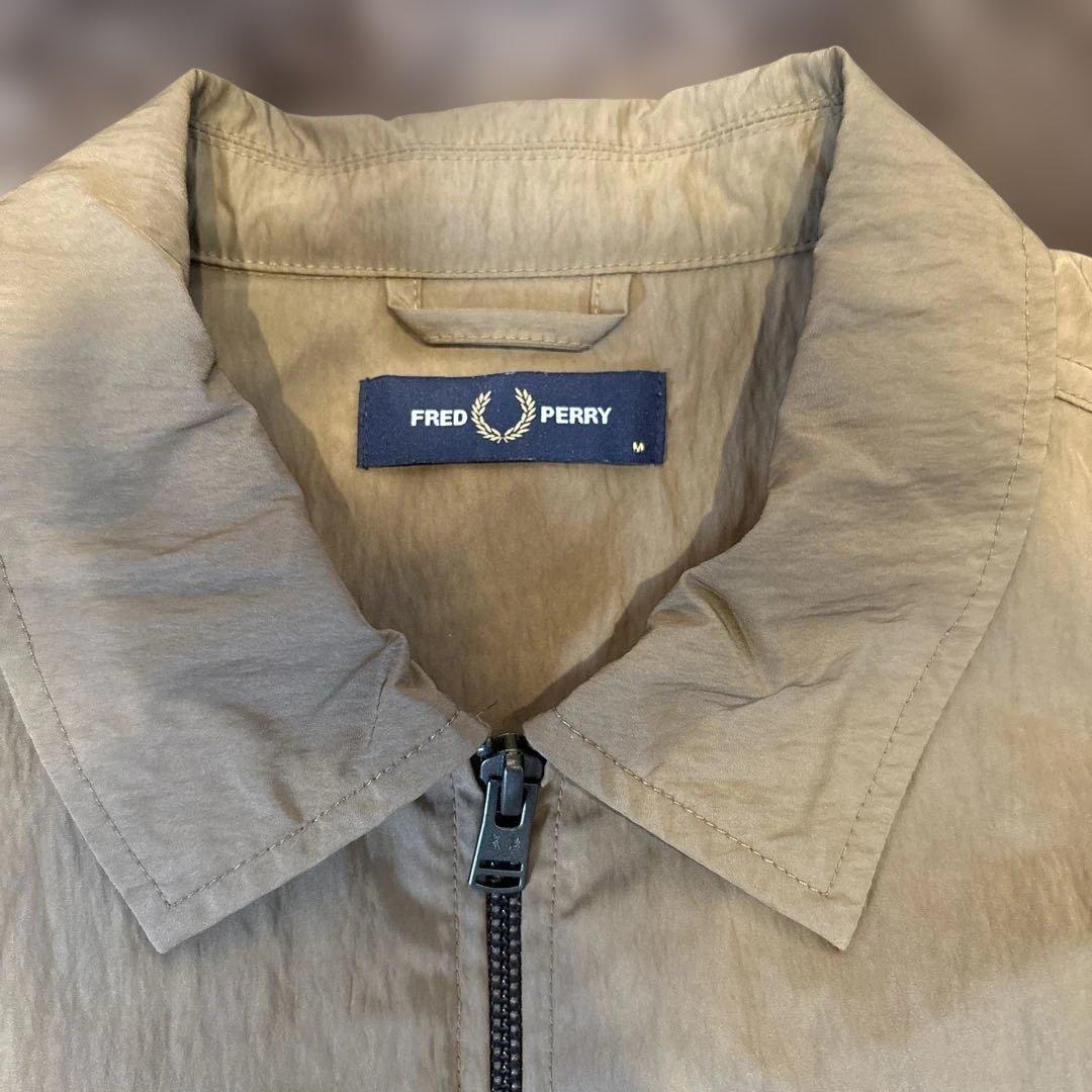 FRED PERRY ブラウンジップアップジャケット M