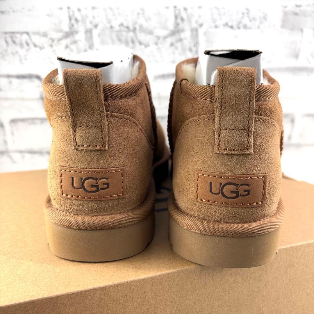 【新品未使用】✨UGG クラシック　ウルトラミニ　チェスナット　25cm アグ
