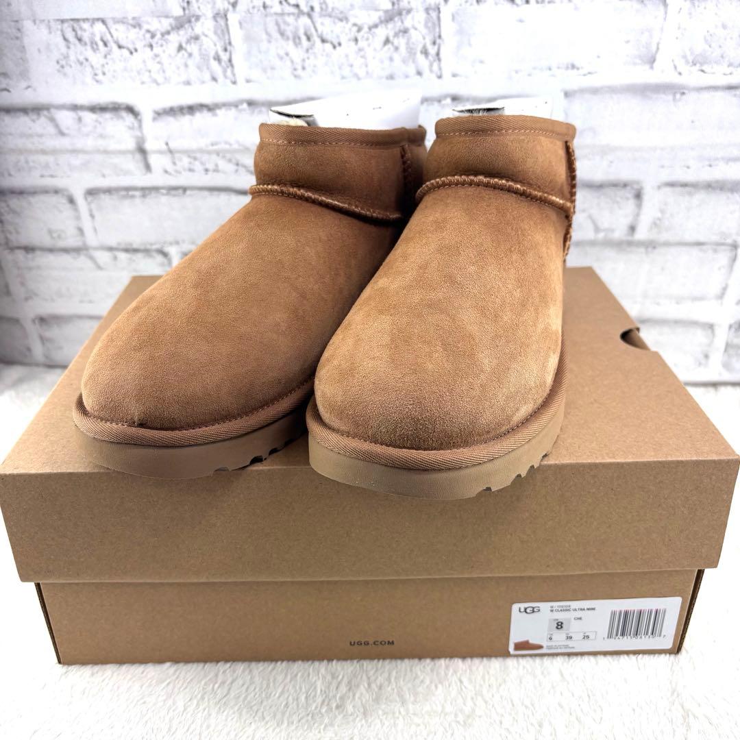【新品未使用】✨UGG クラシック　ウルトラミニ　チェスナット　25cm アグ