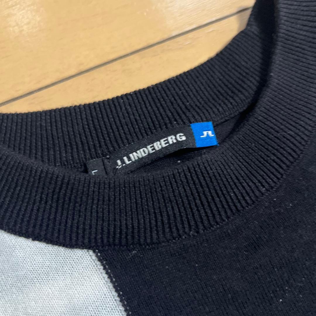 J.LINDEBERG ジェイリンドバーグ　セーター　Lサイズ　ビッグロゴ　総柄