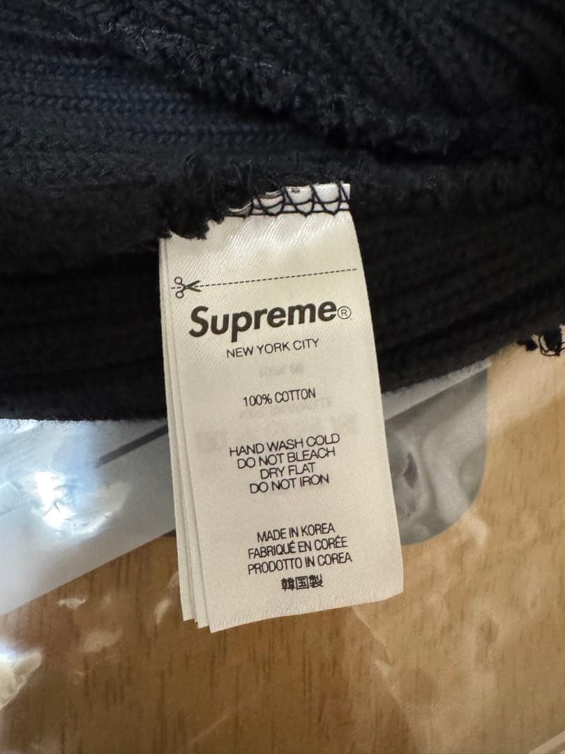 帽子 Supreme Overdyed Beanie \"Black\" (24SS)