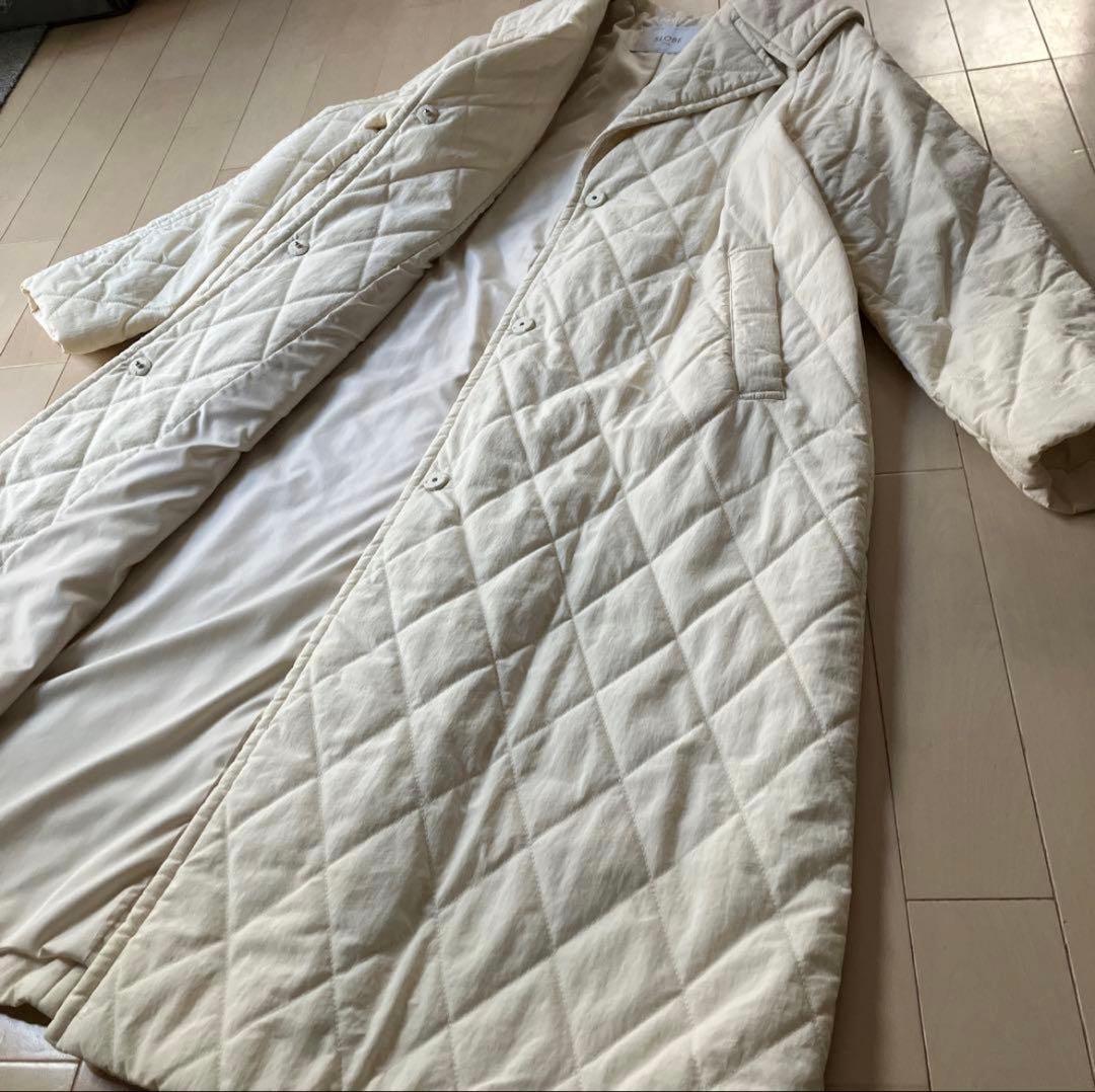 美品 SLOBE INEA スローブイエナ キルティングロングコート