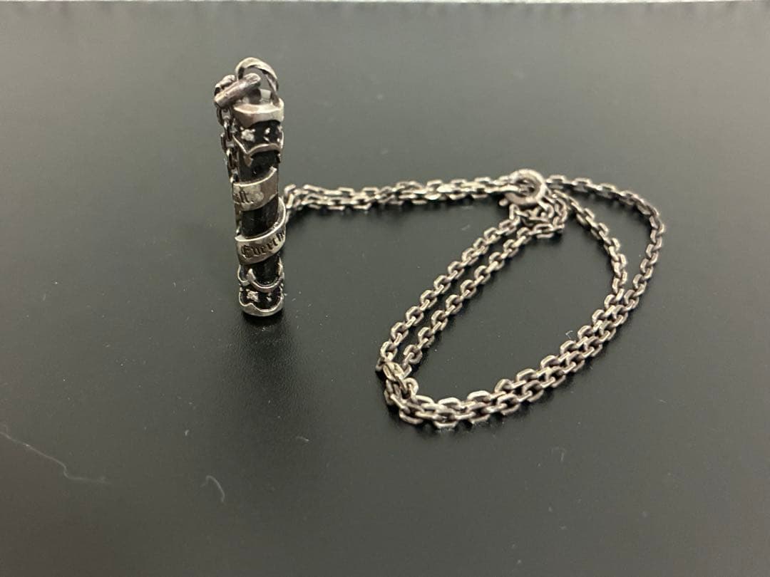 シルバーネックレス　ペンダント　ブラック　silver925