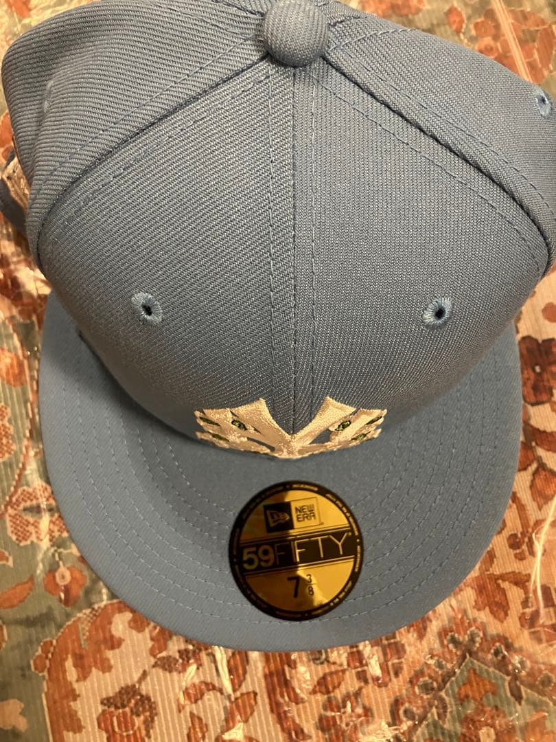 ノースカロライナ　NEW ERA キャップ　朝岡　59FIFTY ヤンキース