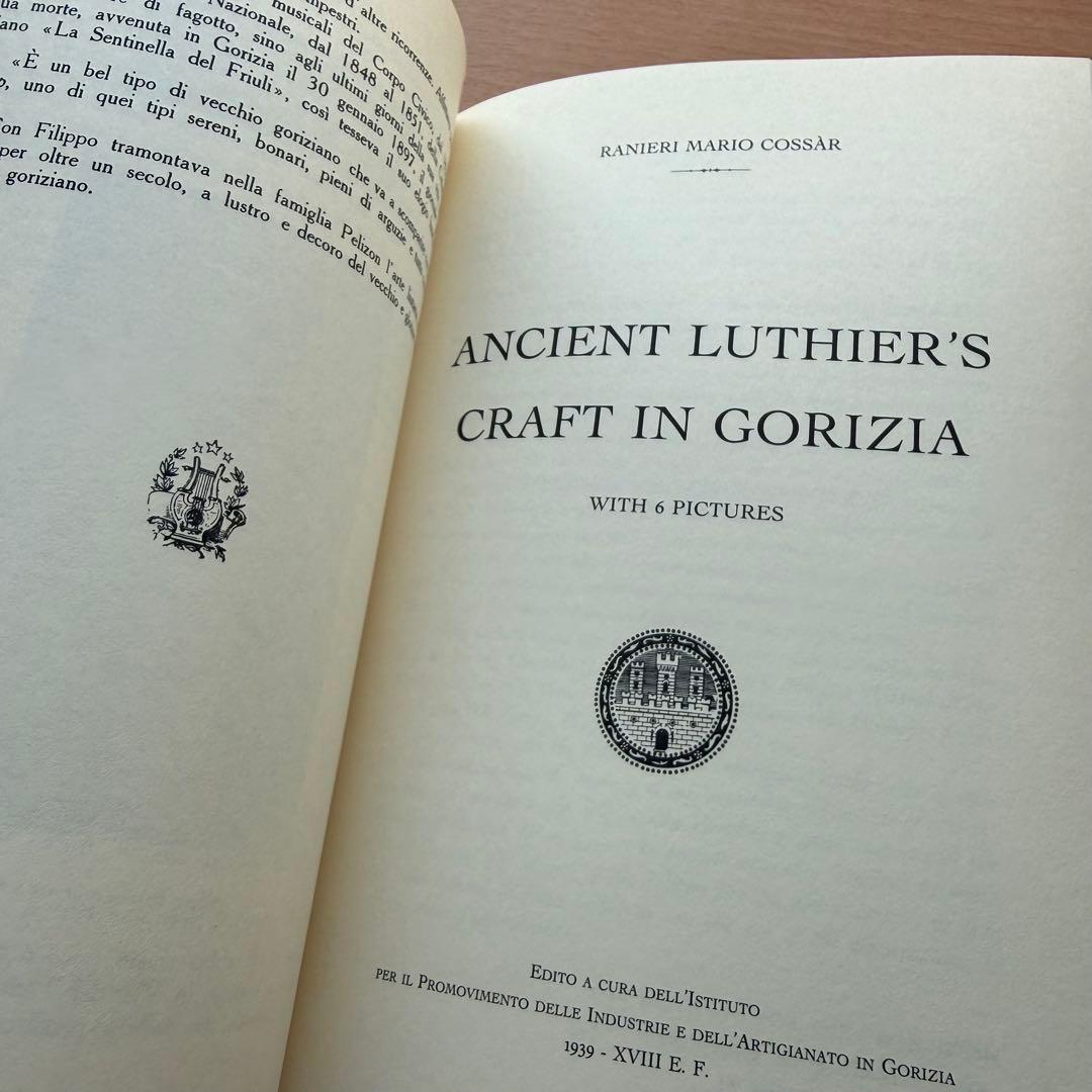 【希少洋書】Vecchia Liuteria Goriziana　弦楽器　専門書