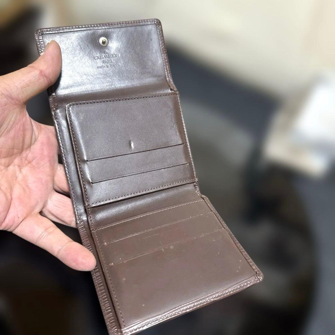 ④☆優良品♪エピＷホック 折り財布 チョコブラウン