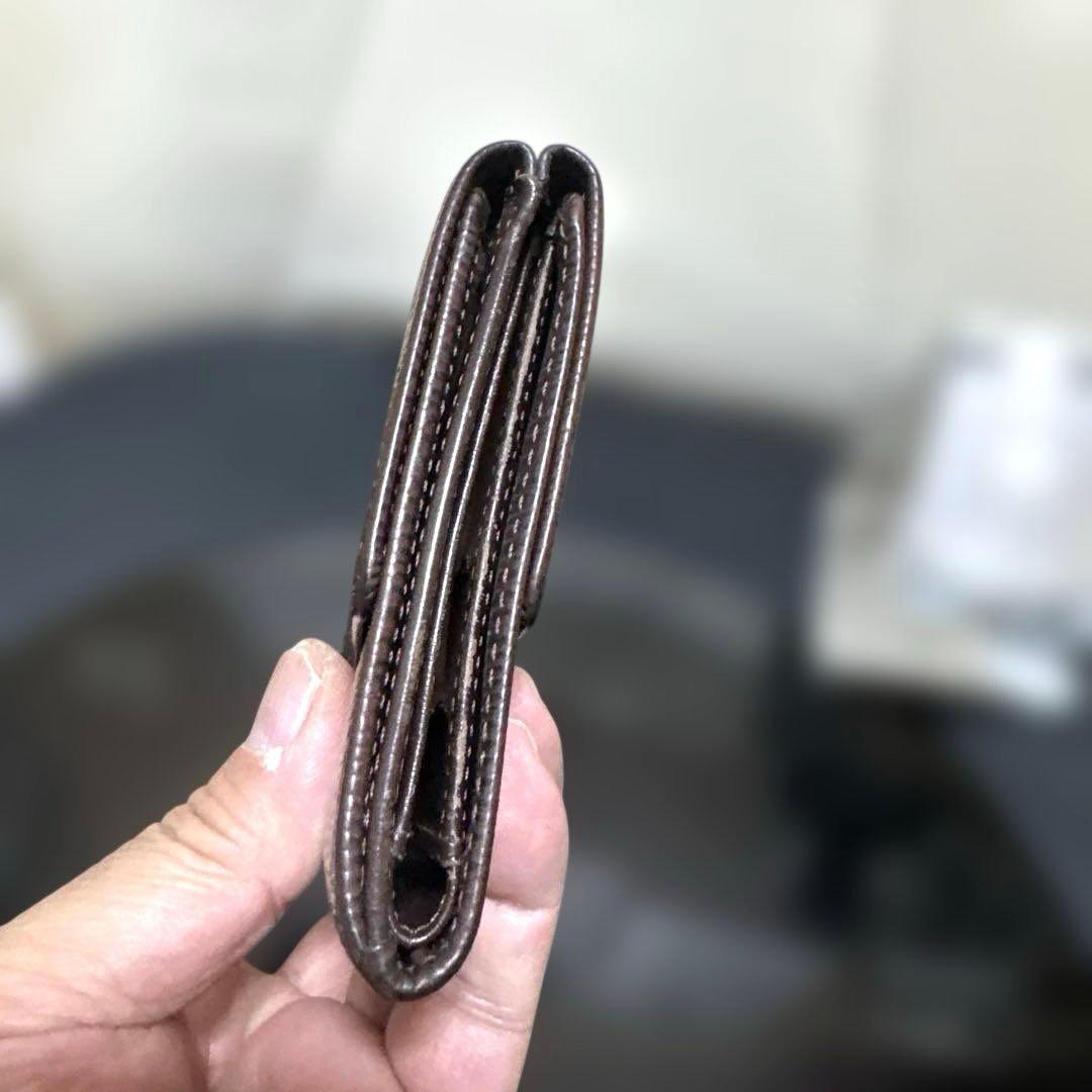 ④☆優良品♪エピＷホック 折り財布 チョコブラウン