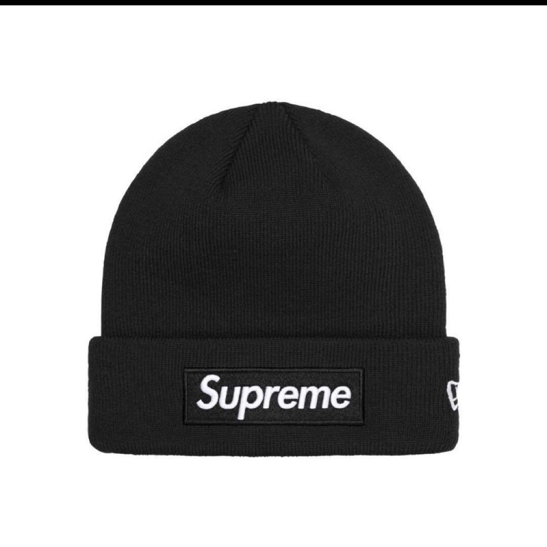 【新品】Supreme × New Era ボックスロゴ ビーニー 黒