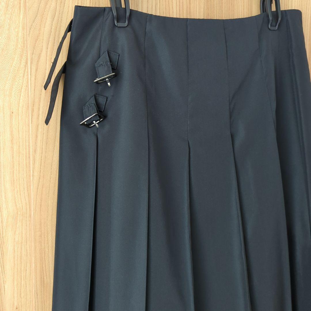 tricot COMMEプde GARCONSプリーツロング巻きスカート
