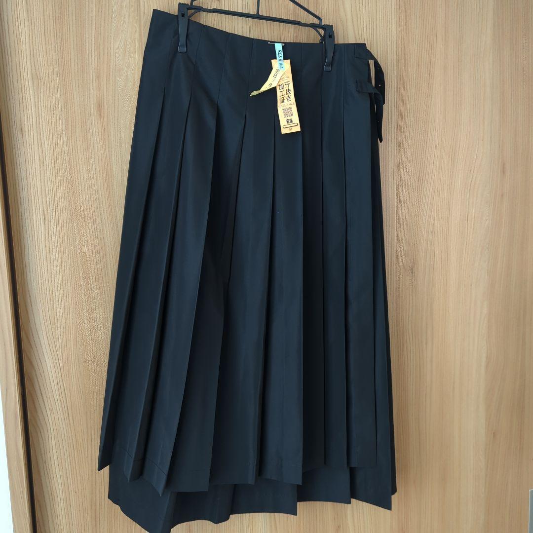 tricot COMMEプde GARCONSプリーツロング巻きスカート
