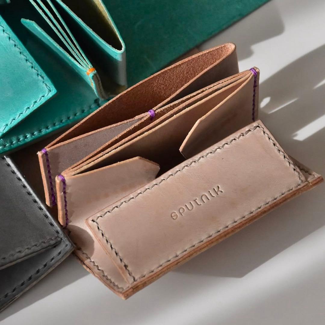 Sputnik スプートニク　財布　POPUP wallet \"燦\" ベージュ