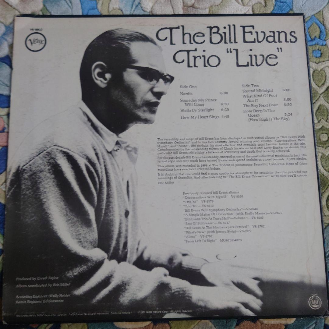 米国初回版/Bill Evans Trio \"Live\"