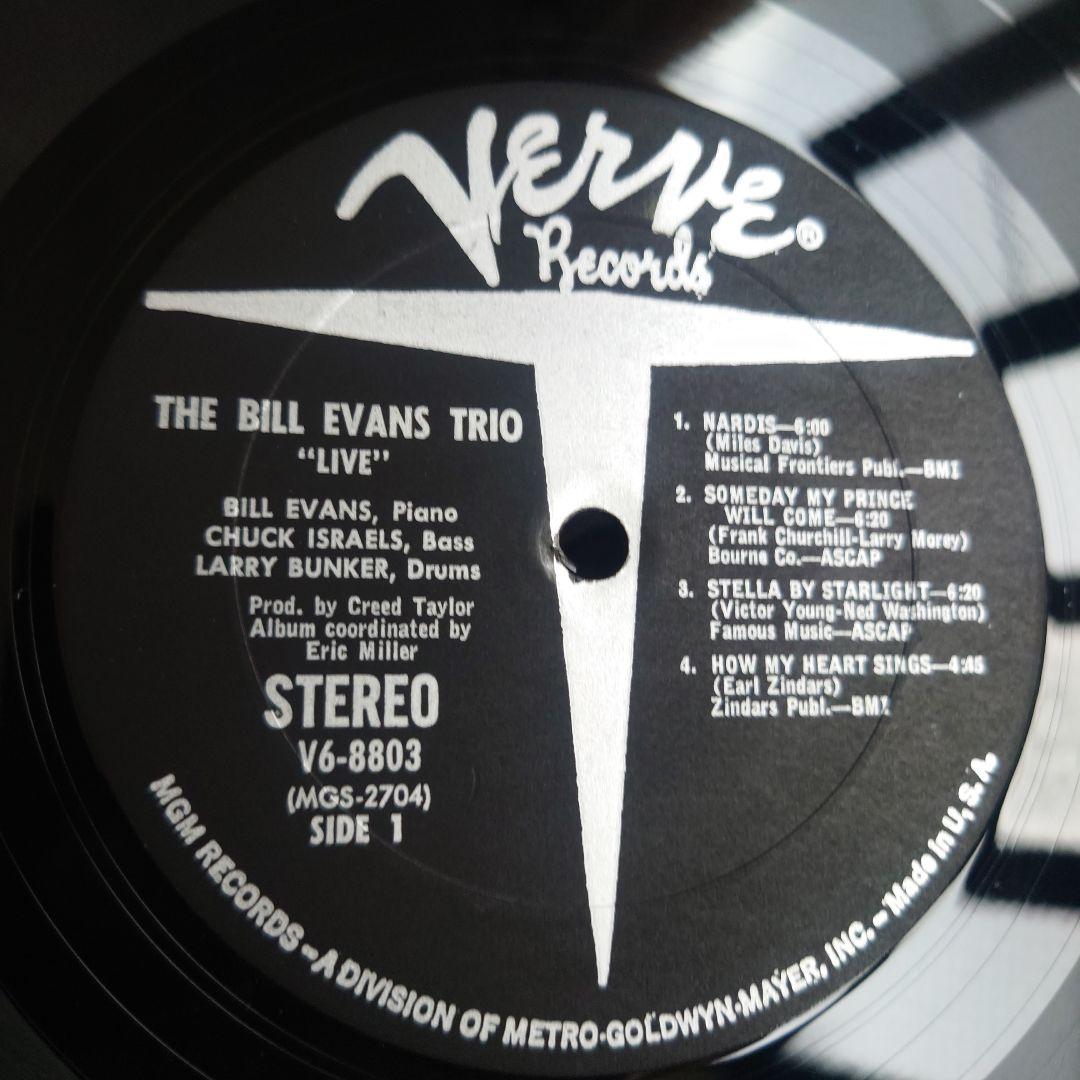 米国初回版/Bill Evans Trio \"Live\"