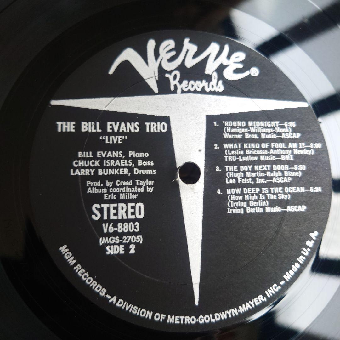 米国初回版/Bill Evans Trio \"Live\"